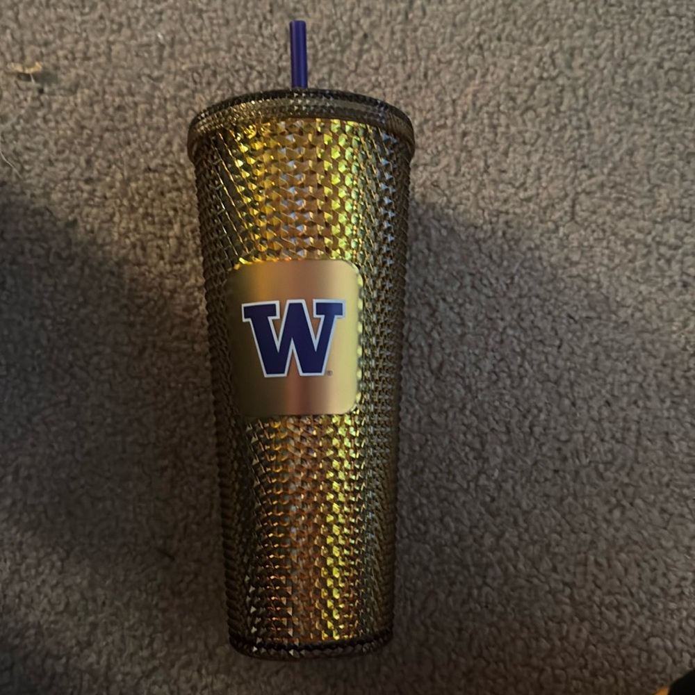 University of Washington ton studded Starbucks tumbler